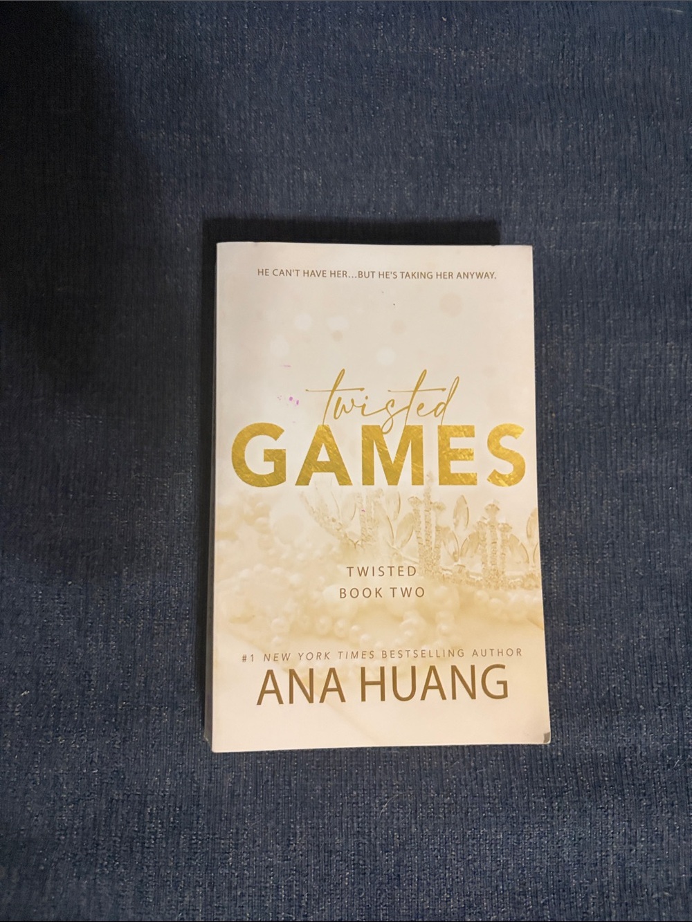 Twisted Games Paperback Book - Cream/Gold Cover